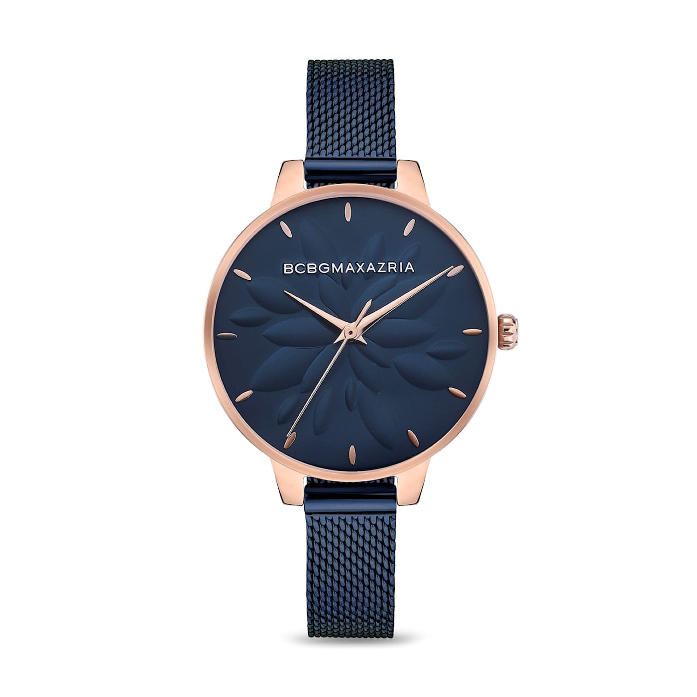 Ladies 32mm Round Rose Gold Tone Case Fashion Watch 11Y42A