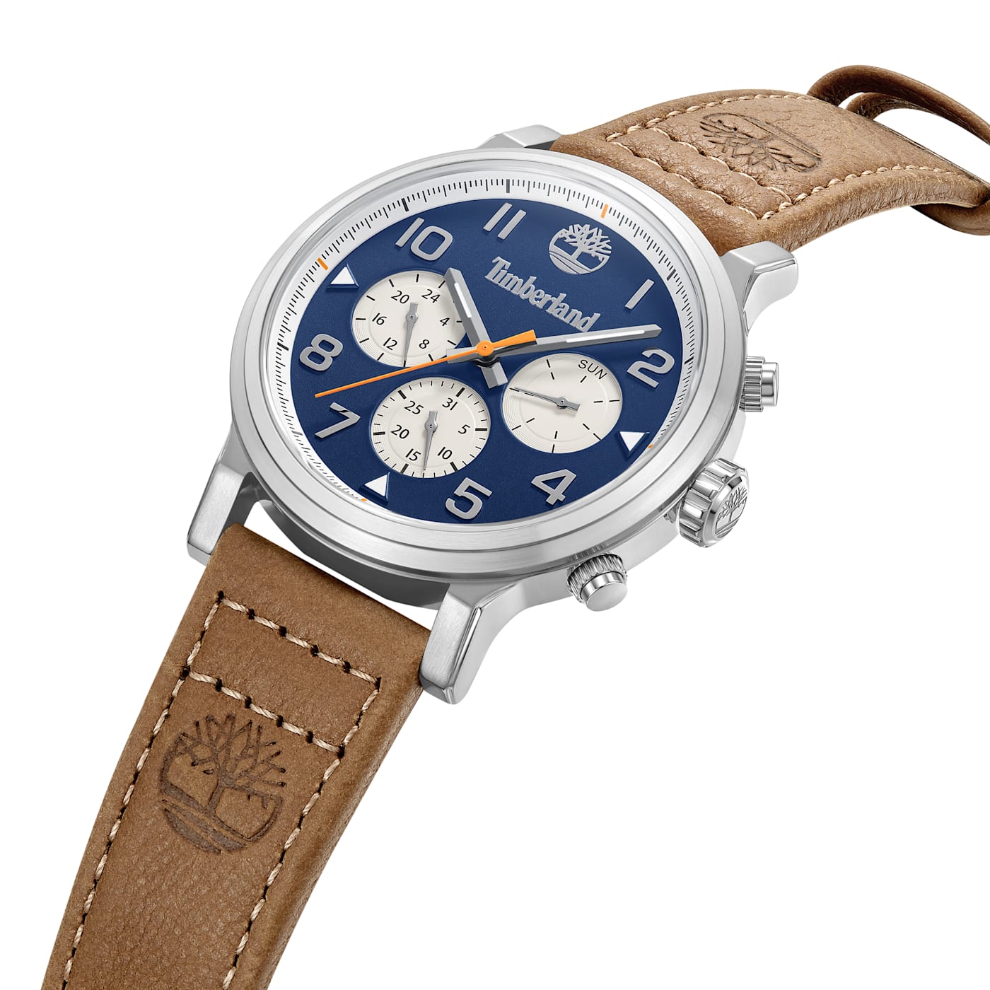 超人気高品質 Timberland Pancher Collection Men's Watch with Brown Leather テープ・マスキングテープ