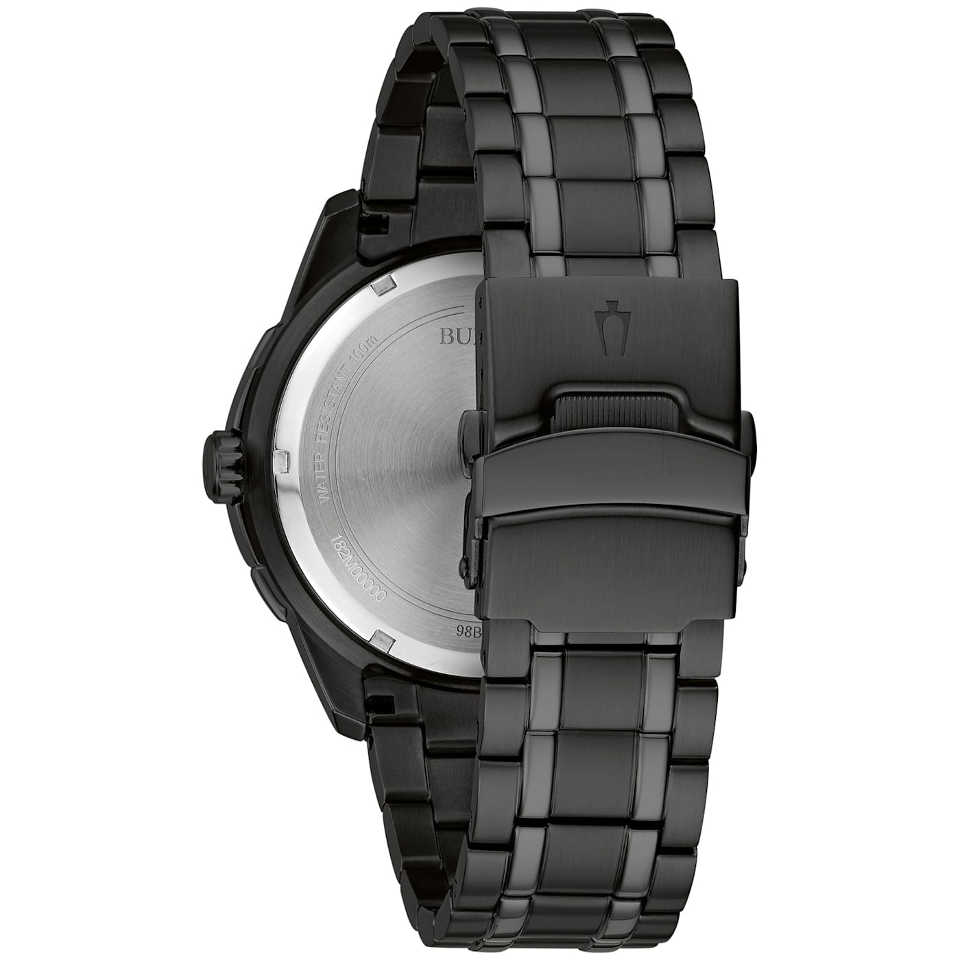 Bulova Men's Classic Sport Black Ion Plated Stainless Watch