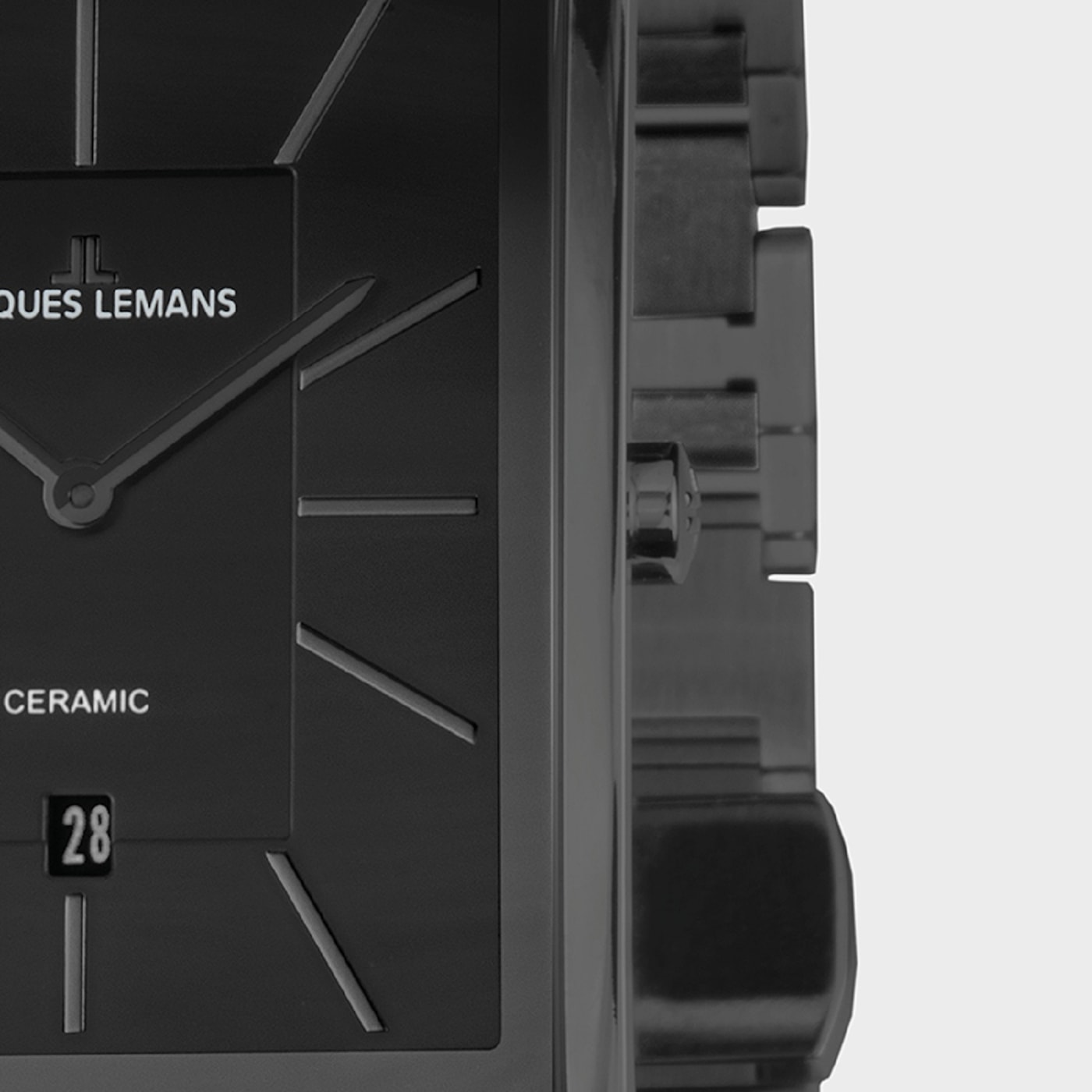 JACQUES LEMANS Dublin Men s Watch with High Tech Ceramic Strap