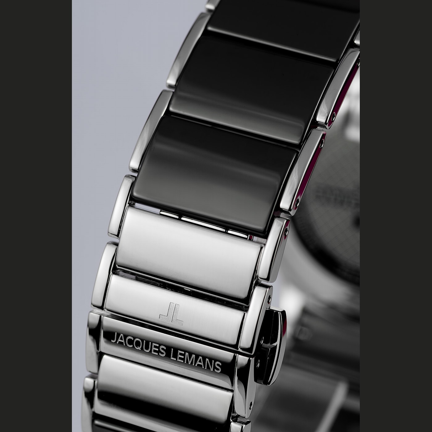 JACQUES LEMANS Dublin Unisex Watch with High Tech Ceramic Strap