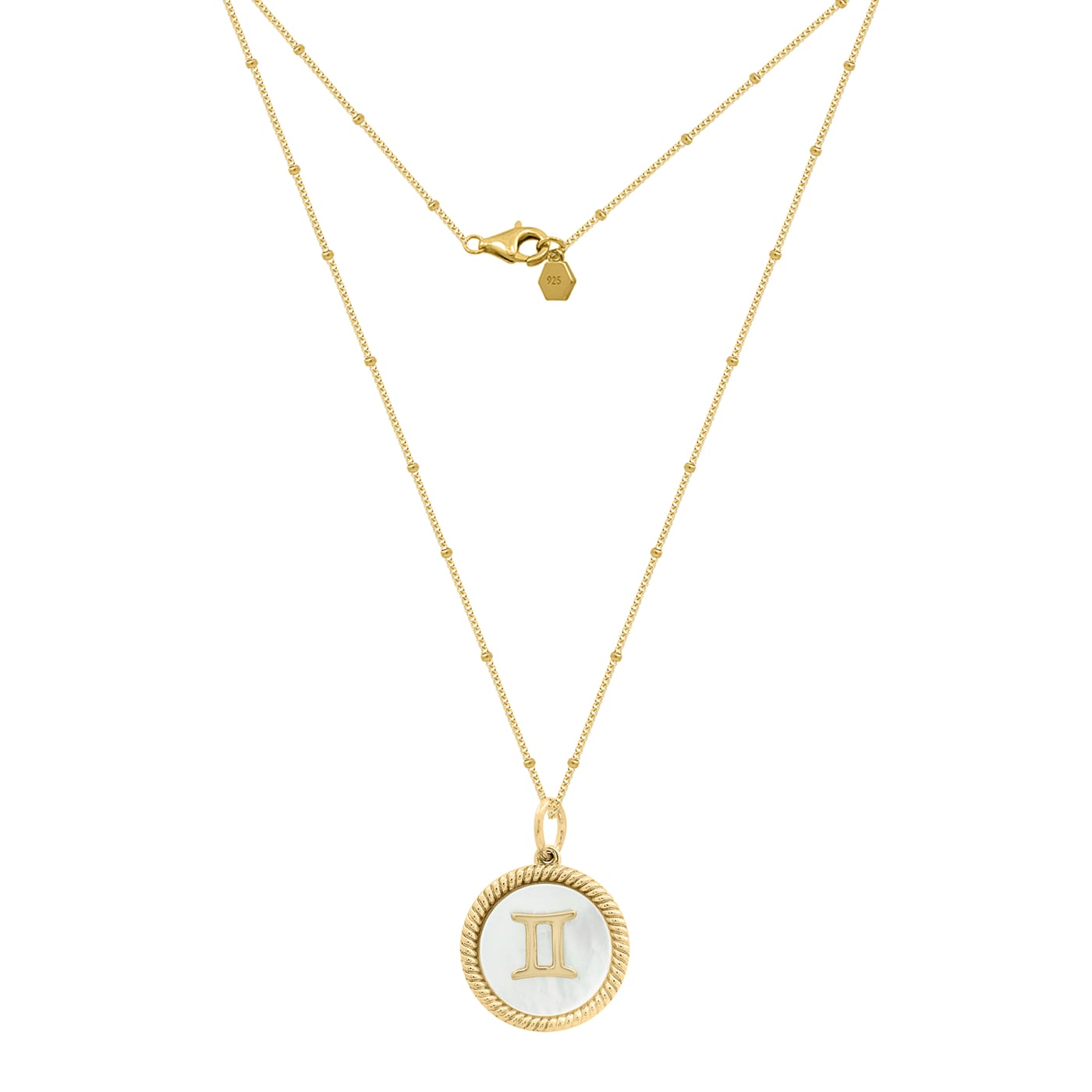J'ADMIRE Mother of Pearl 14K Yellow Gold Over Sterling J'ADMIRE Mother of Pearl 14K Yellow Gold Over Sterling
