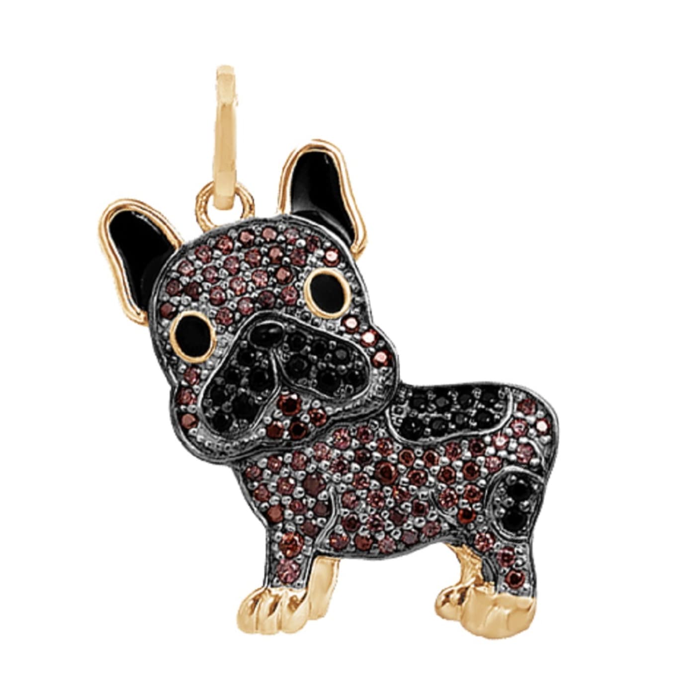 French bulldog gold pendant sale