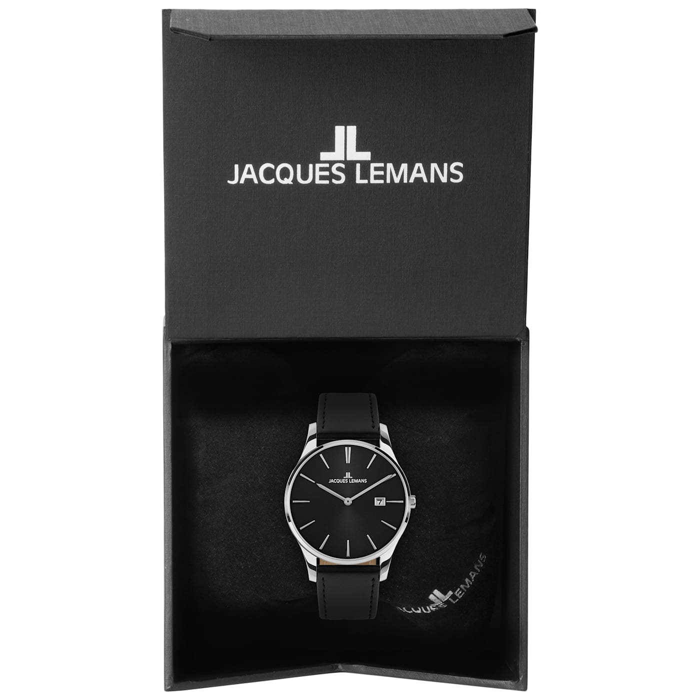 JACQUES LEMANS Classic Women s Watch with Leather Strap Solid Stainless Steel 1 2122