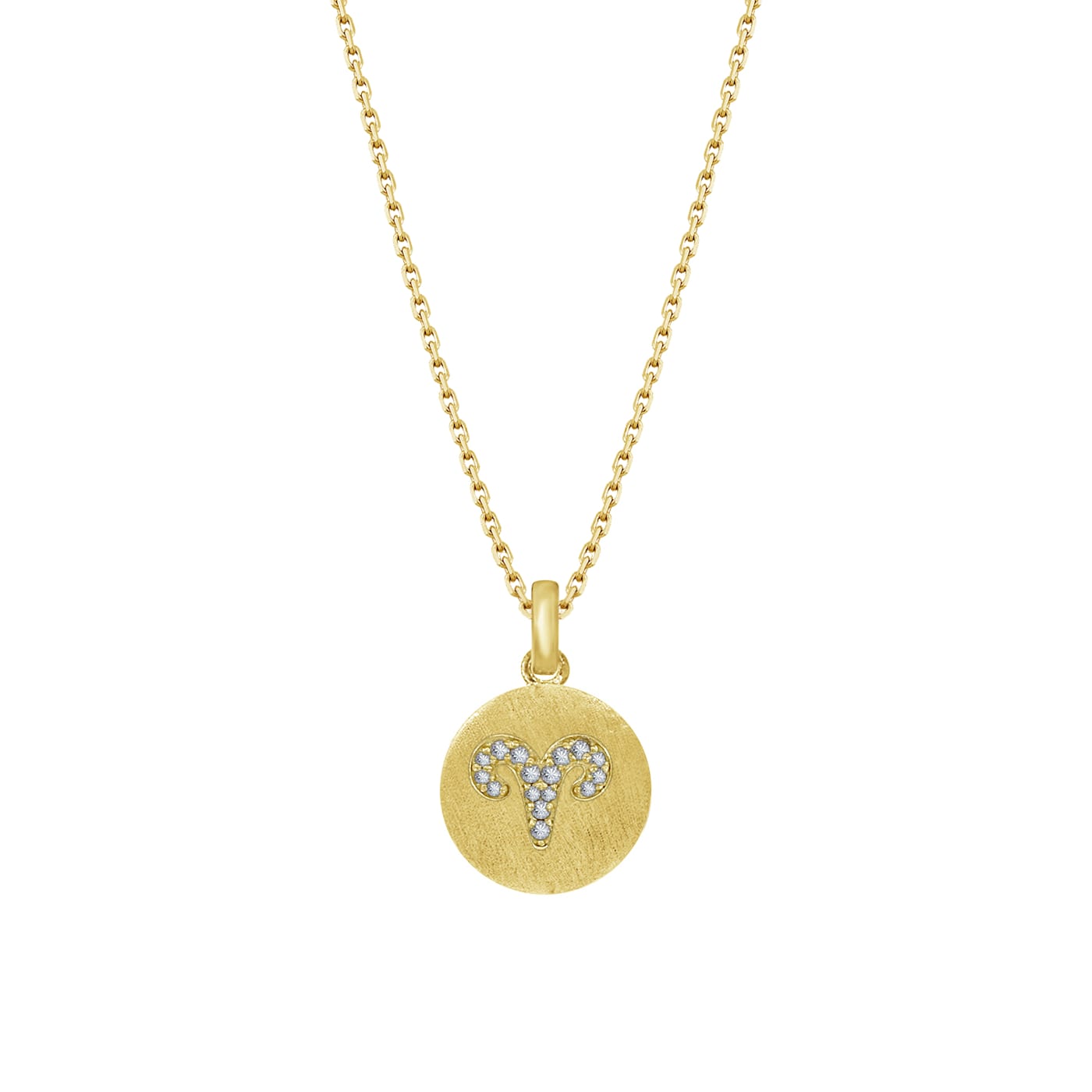 Aries shop gold pendant
