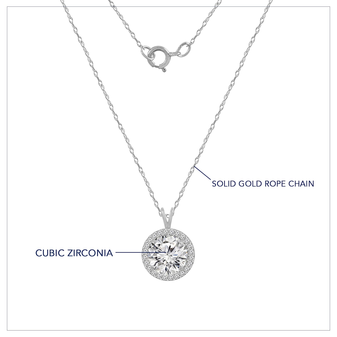 Floating Heart Necklace Sterling Silver - Rope Chain Included
