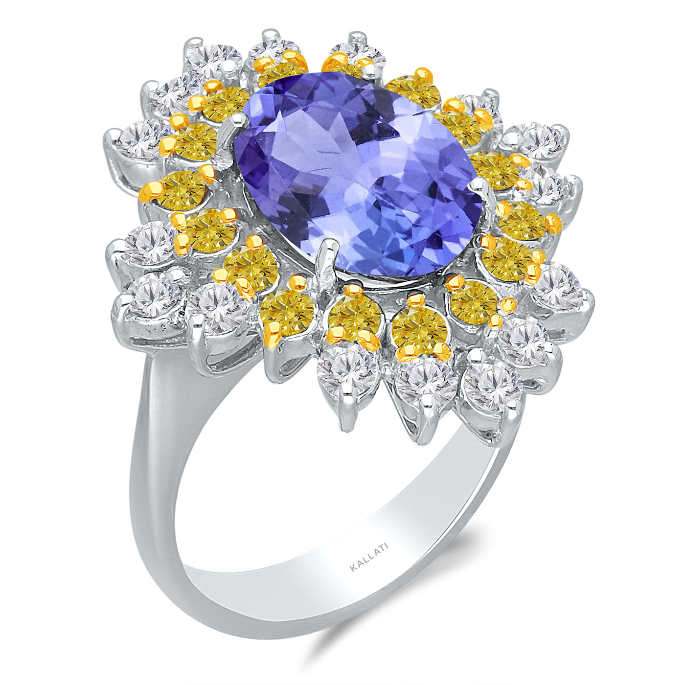 Kallati tanzanite ring top