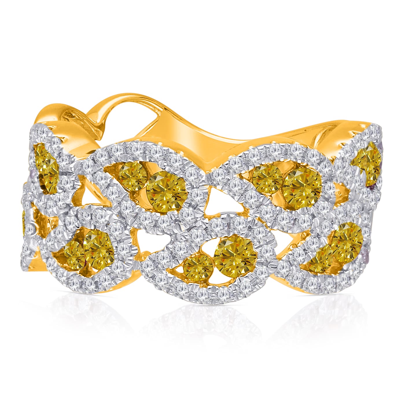 Kallati yellow diamond ring sales