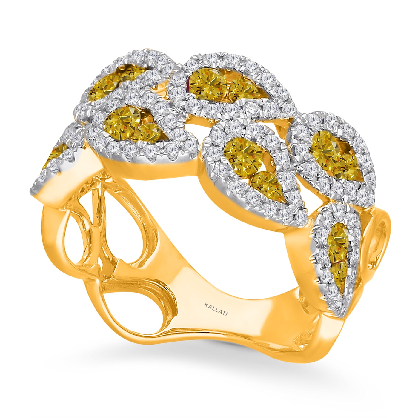 Kallati yellow diamond ring online