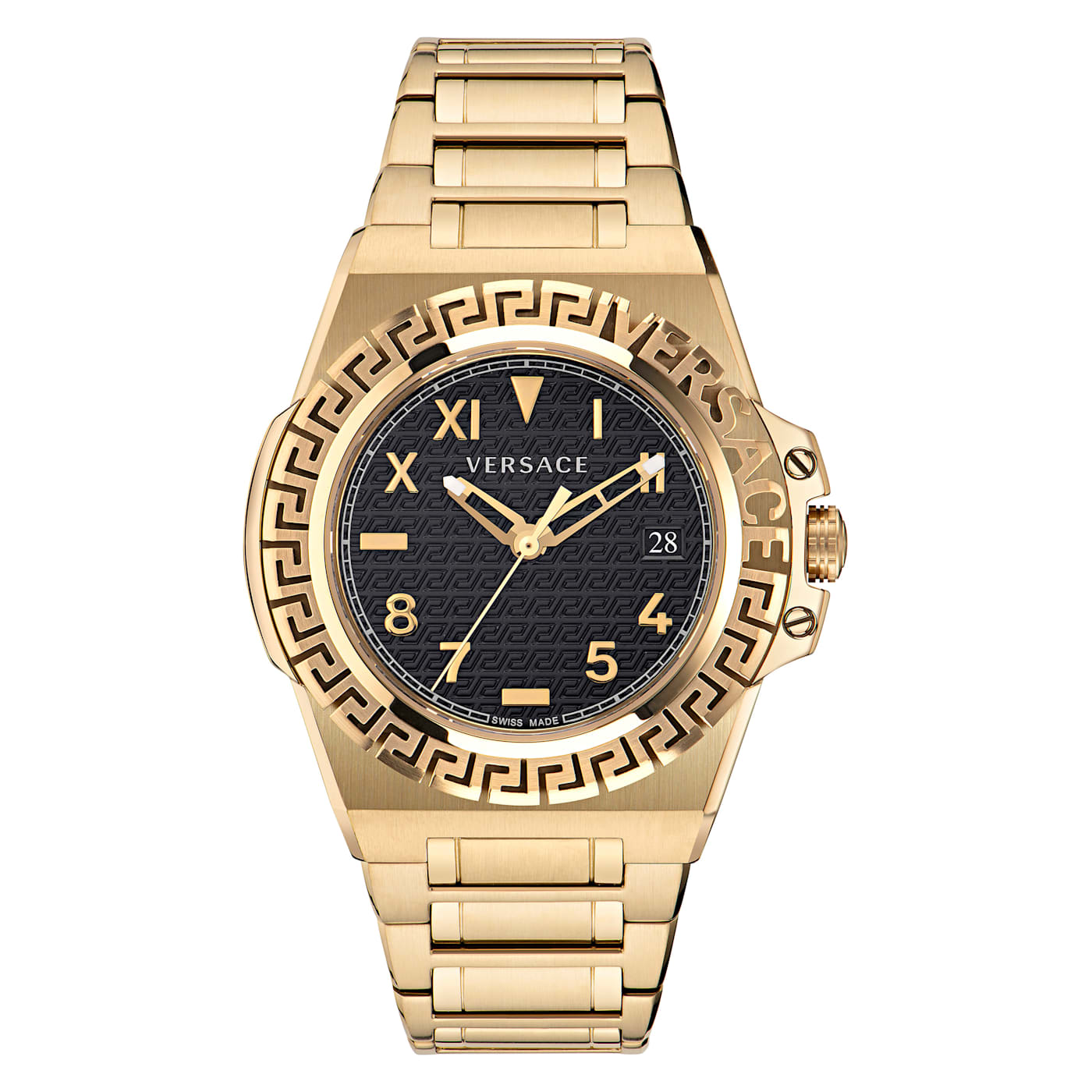 Versace watch black gold online