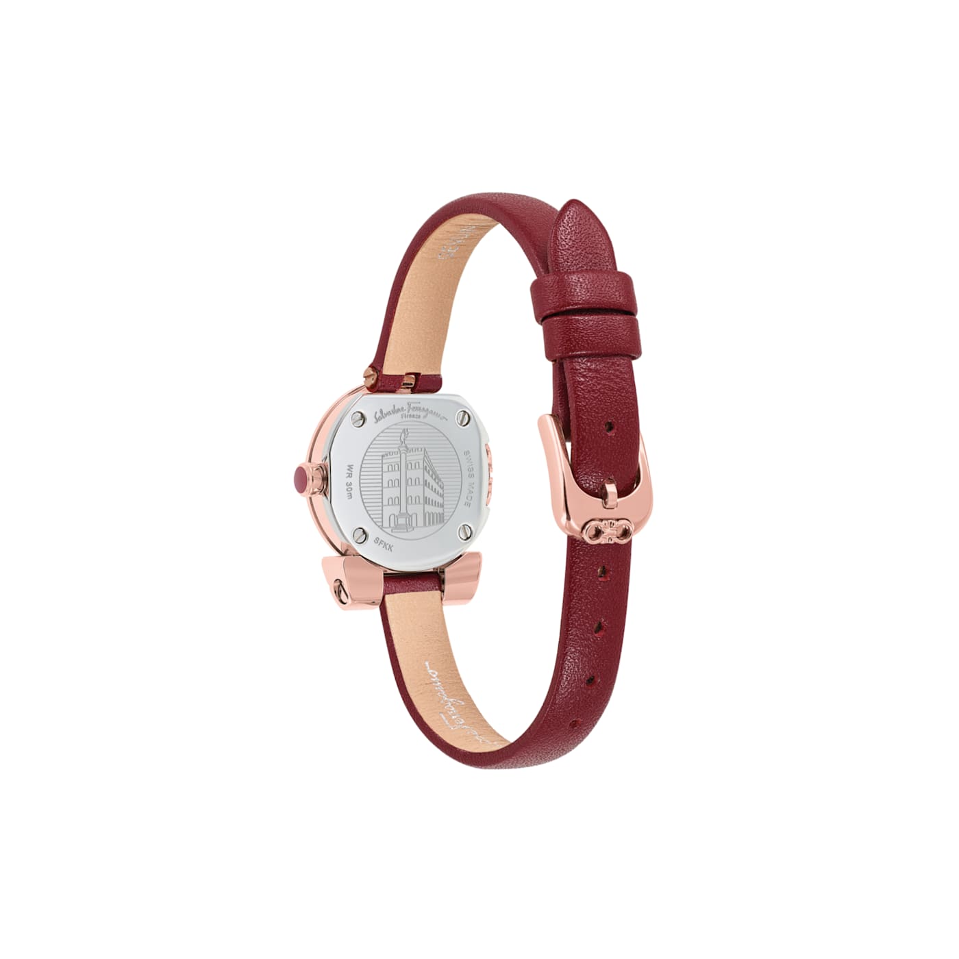 Salvatore Ferragamo ＊美品CASSIOPE 7 1/2 Ferragamo Gancino Strap Watch - 1J7SJC