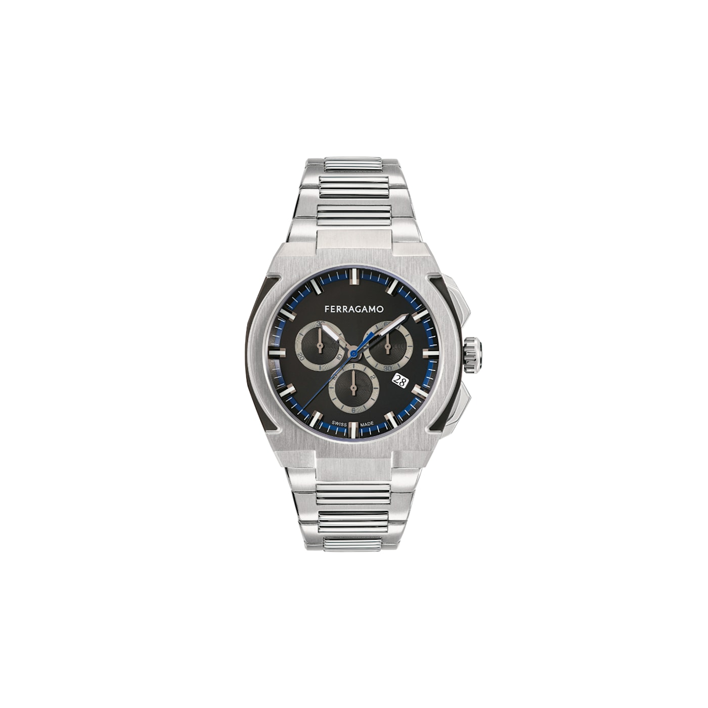 Ferragamo matte black new arrivals automatic watch