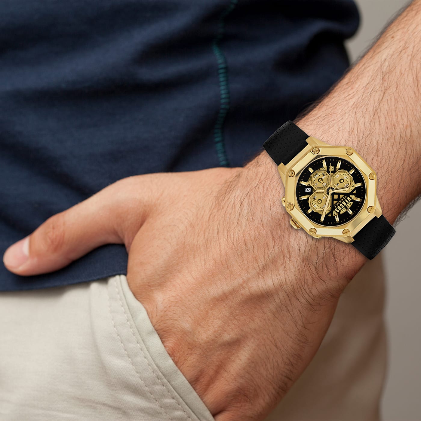 Versus Versace Palestro Leather Watch 184MDA