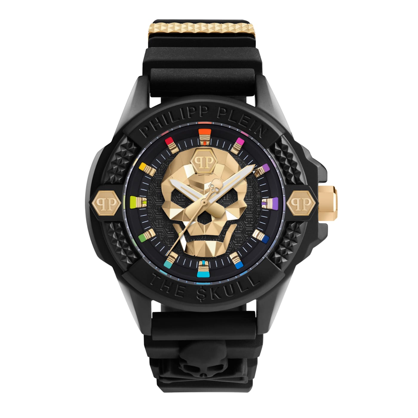 Philipp Plein The $kull Ecoceramic Black Silicone Strap