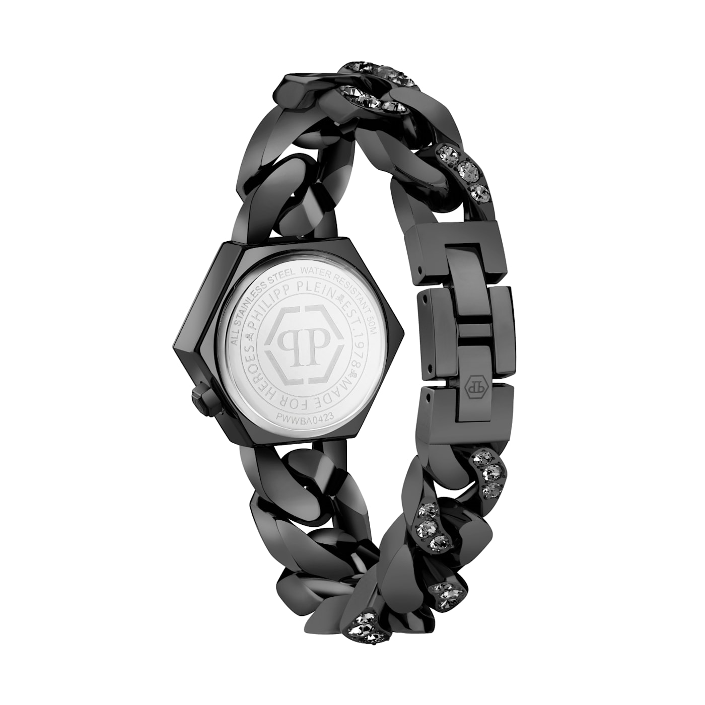 腕時計その他 Philipp Plein The Hexagon Groumette Crystal Watch Philipp Plein The Hexagon Groumette Crystal Watch In Ip
