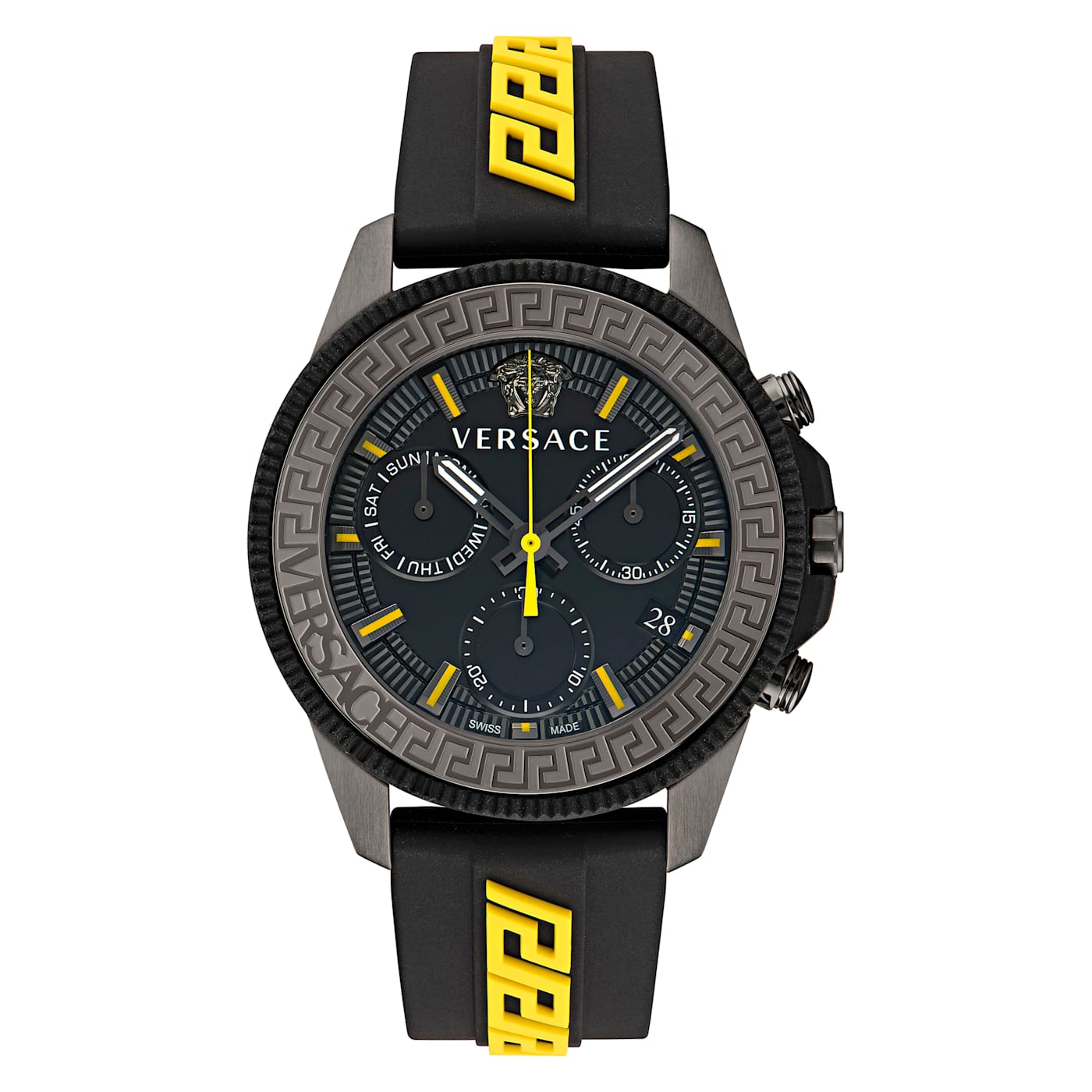 Versace Greca Action Chrono Strap Watch - 1BNW5A