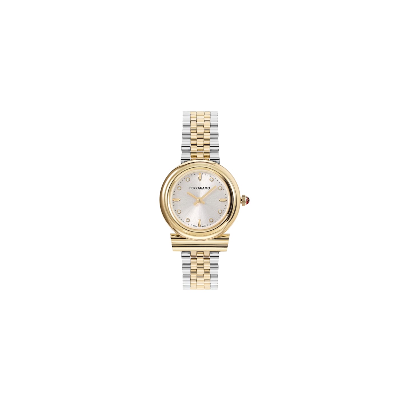 Ferragamo Gancini Yellow Two-tone Bracelet Watch - 188Y2F