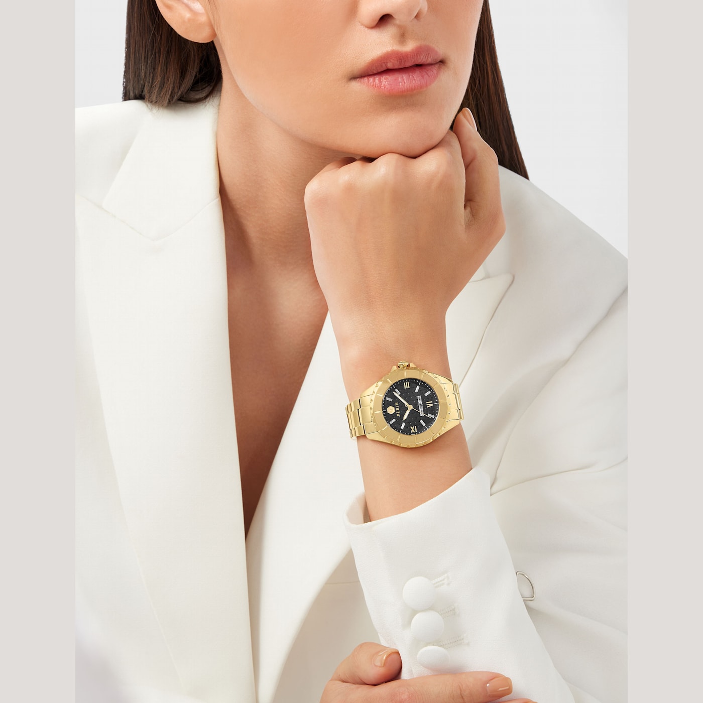 腕時計その他 Philipp Plein Plein Heaven Ceramic Watch Philipp Plein Heaven Quartz Watch, Ceramic, White, 38 mm