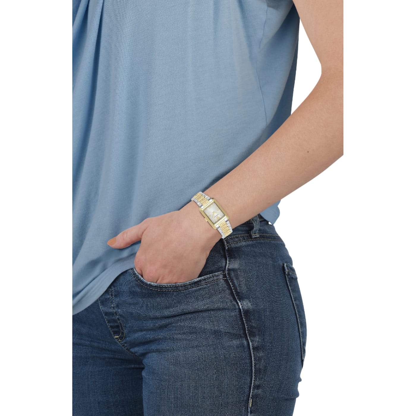 Versace tonneau stainless steel ladies watch best sale