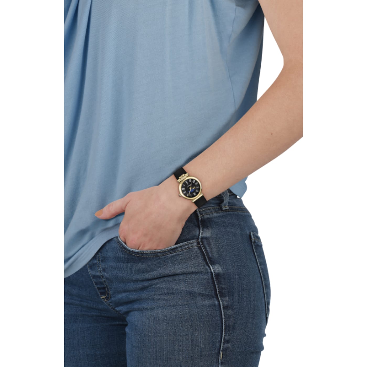 Ferragamo Ora Moonphase Strap Watch - 16GPBA