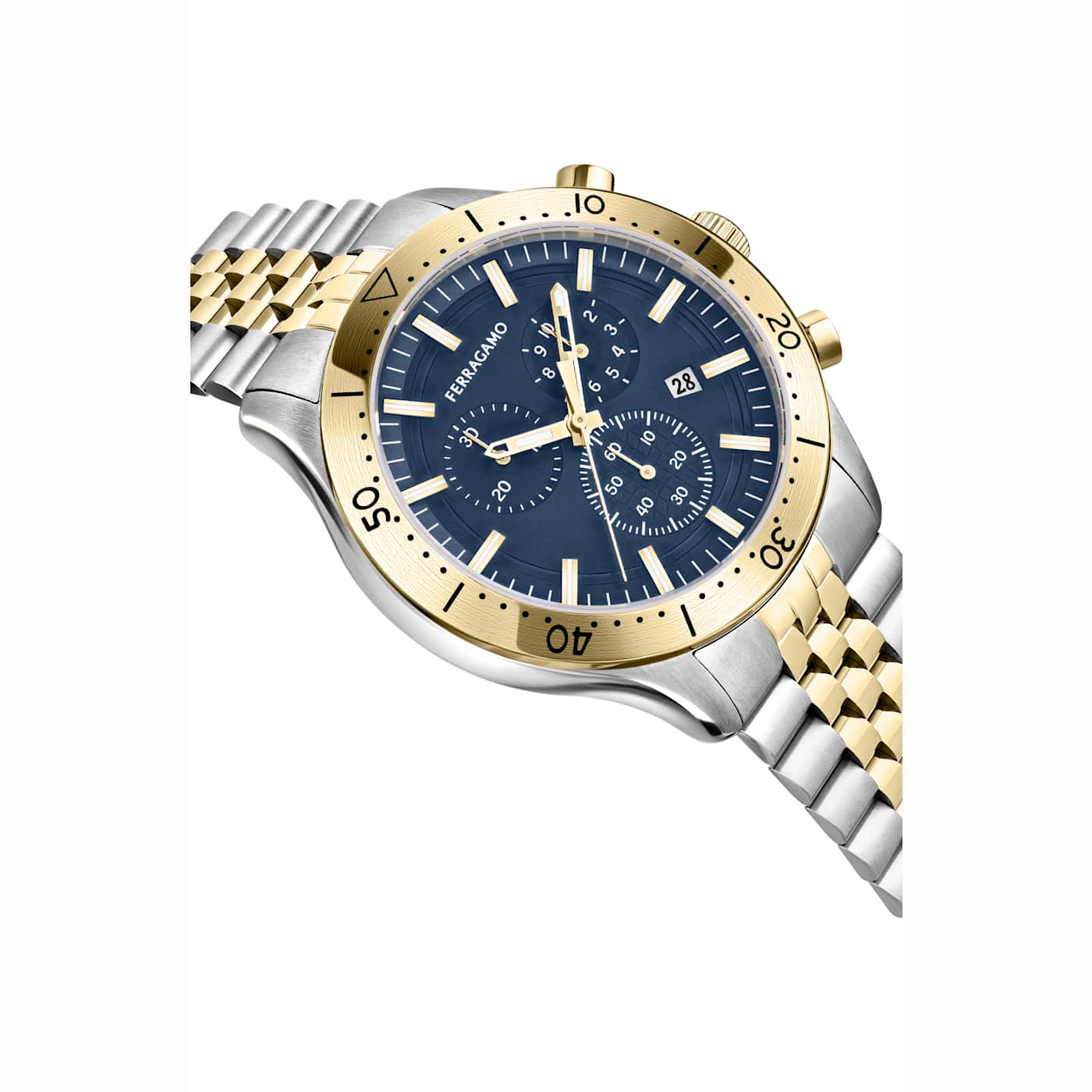 Salvatore Ferragamo 1927 Chrono Analog Blue Dial Blue