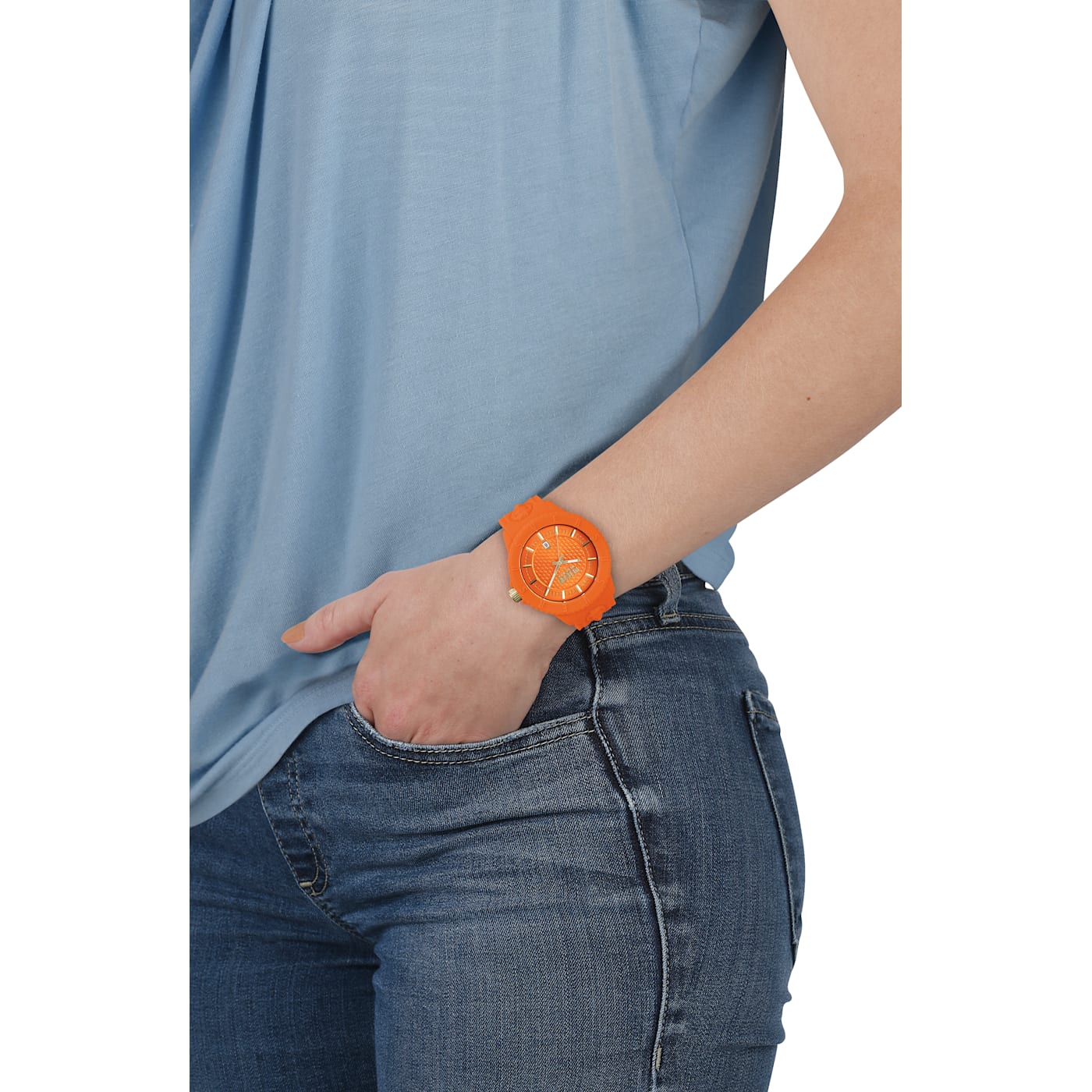 Orange versace watch hot sale
