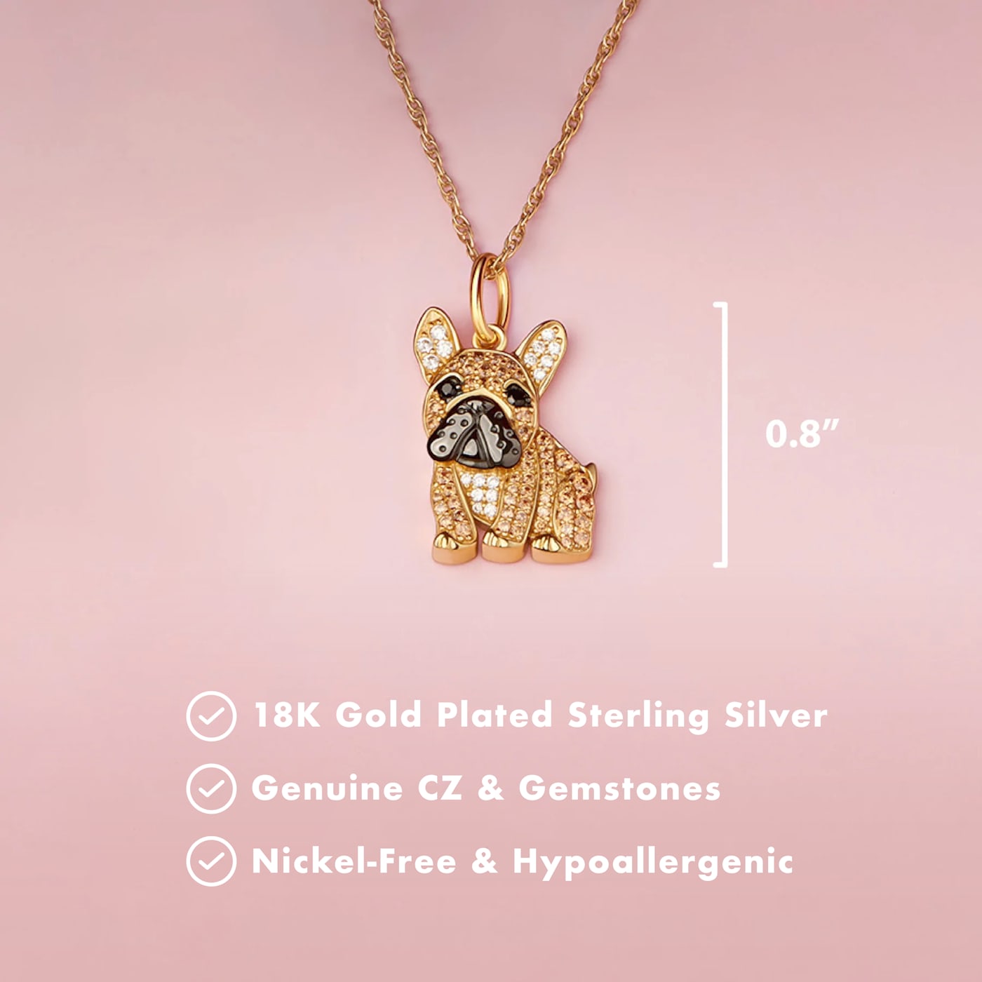 French bulldog necklace online