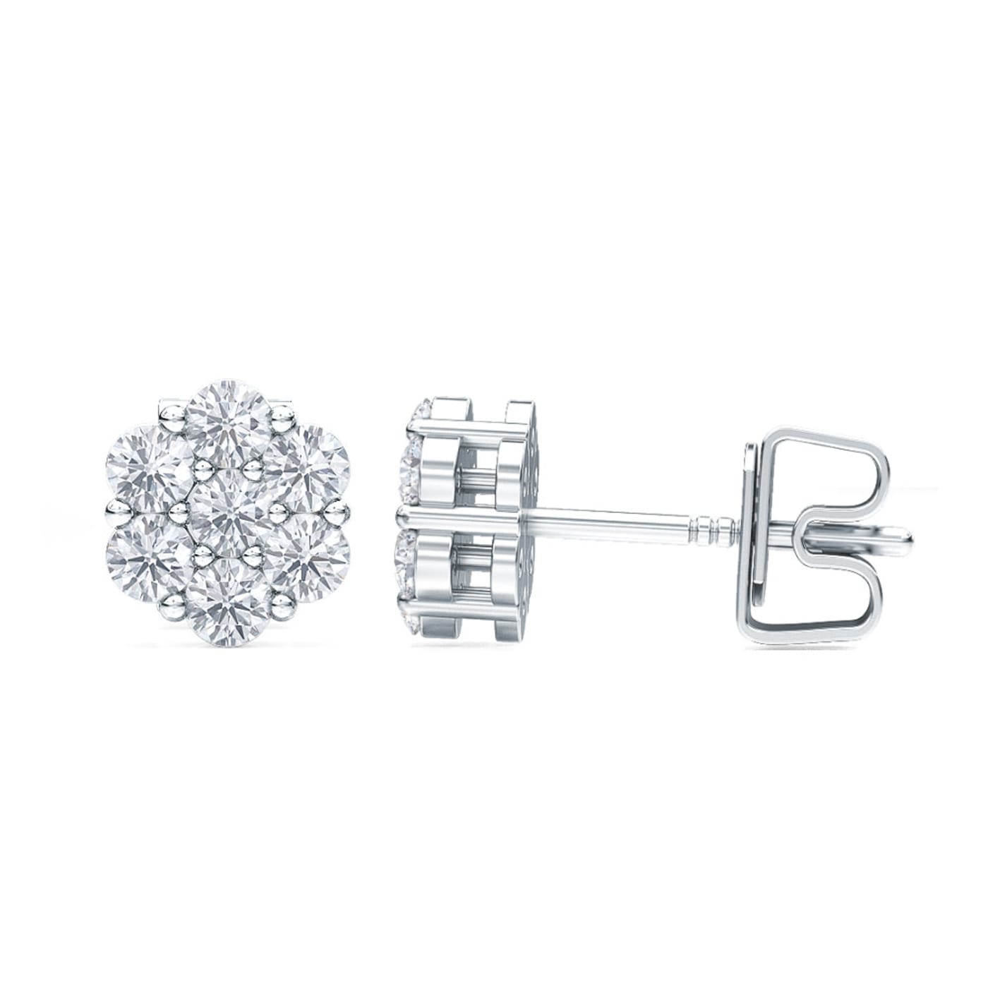 1.05 ct. tw. Diamond Round Cut Earring Studs | AE14-018