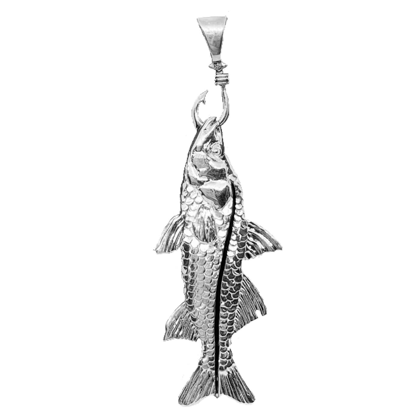 Sterling Silver Snook Pendant. 15201E