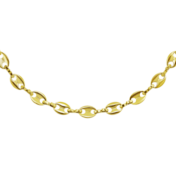 REBL Georgena 18K Yellow Gold Over Hypoallergenic Steel Coffee Bean Necklace