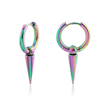 Rowan Rainbow Hypoallergenic Steel Spike Earrings