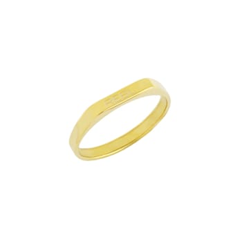 REBL 18K Yellow Gold Over Hypoallergenic Steel Ring
