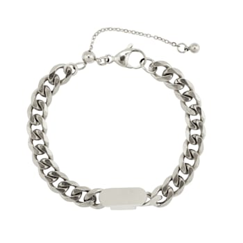 REBL Sloan Hypoallergenic Steel Cuban Link Chain Bracelet