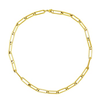 REBL Row 18K Yellow Gold Over Hypoallergenic Steel Necklace