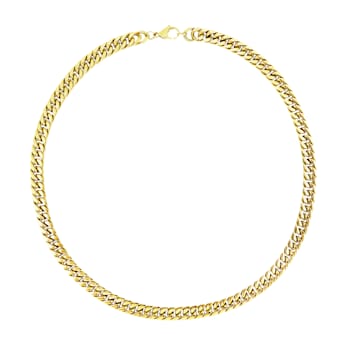 REBL Arlow 18K Yellow Gold Over Hypoallergenic Steel Cuban Link Necklace