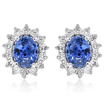 Diana M. Fine Jewelry 14K White Gold 0.96ctw Diamond Earrings