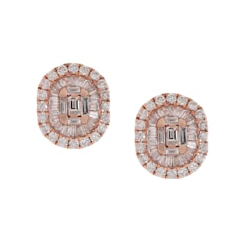 Diana M. Fine Jewelry 14K Rose Gold Diamond Earrings 1.75ctw