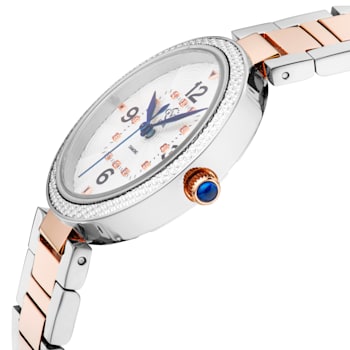 GV2 by Gevril Women's 14204B Piemonte Diamond Swiss Quartz IPRG Two-Tone Watch