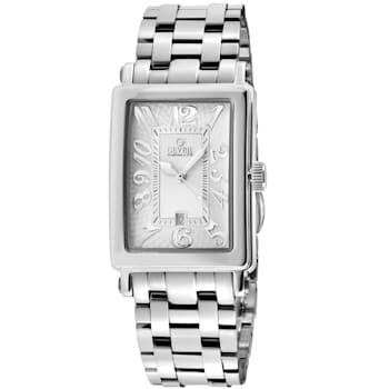 Gevril Ave of Americas Mini Women’s Stainless Steel Case,White Dial Watch