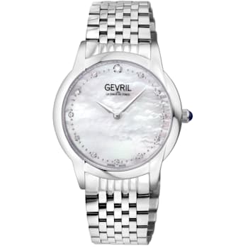 Gevril 13041B Airolo Swiss Quartz Diamond Watch