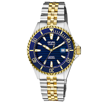 Gevril Men's 42603 Chamber Swiss Automatic Sellita SW200 Ceramic Bezel Watch