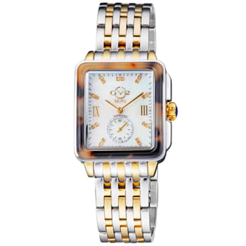 GV2 9247B Women's Bari Tortoise Swiss Quartz Diamond Watch