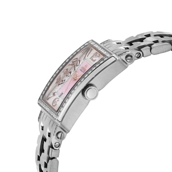 Gevril Ave of Americas Mini Women’s  Stainless Steel Diamond Case,  Pink
MOP Dial Watch