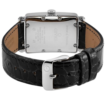 Gevril Women's Avenue of Americas Mini MOP Dial Leather Watch