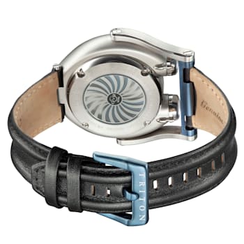 GV2 3400 Triton Men's Black Dial Calfskin Leather Watch