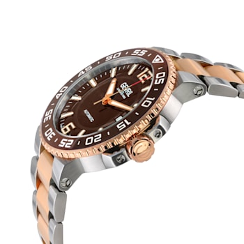 Gevril RiverSide Swiss Automatic Watch, Two toned SS/IPRG Stainelss
Steel Bracelet