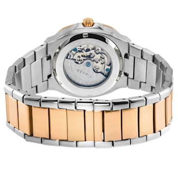 GV2 Automatic Men's Potente Two toned SS IPRG Bracelet Skeletal Watch