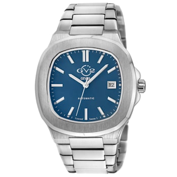 GV2 Automatic Men's Potente Blue Dial 316L Stainless Steel Bracelet Watch