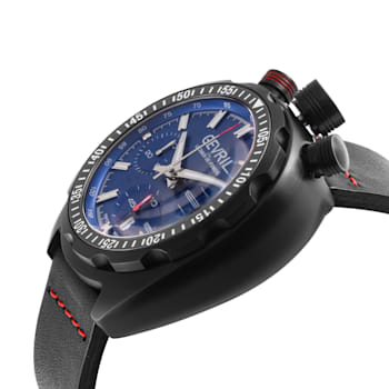 Gevril Men's Canal St  Blue Automatic Chronograph Watch