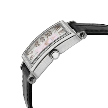 Gevril Women's Avenue of Americas Mini MOP Dial Leather Watch